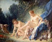 Francois Boucher Diane sortant du bain. painting